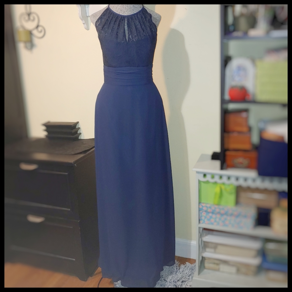 Jasmine Blue Prom or Bridesmaid Dress